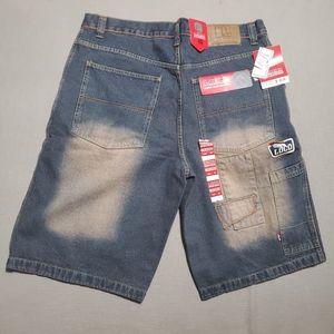 Loco Denim Co Street Gear Men's Baggy Jean Shorts Demim Blue Size 40 VTG 90's